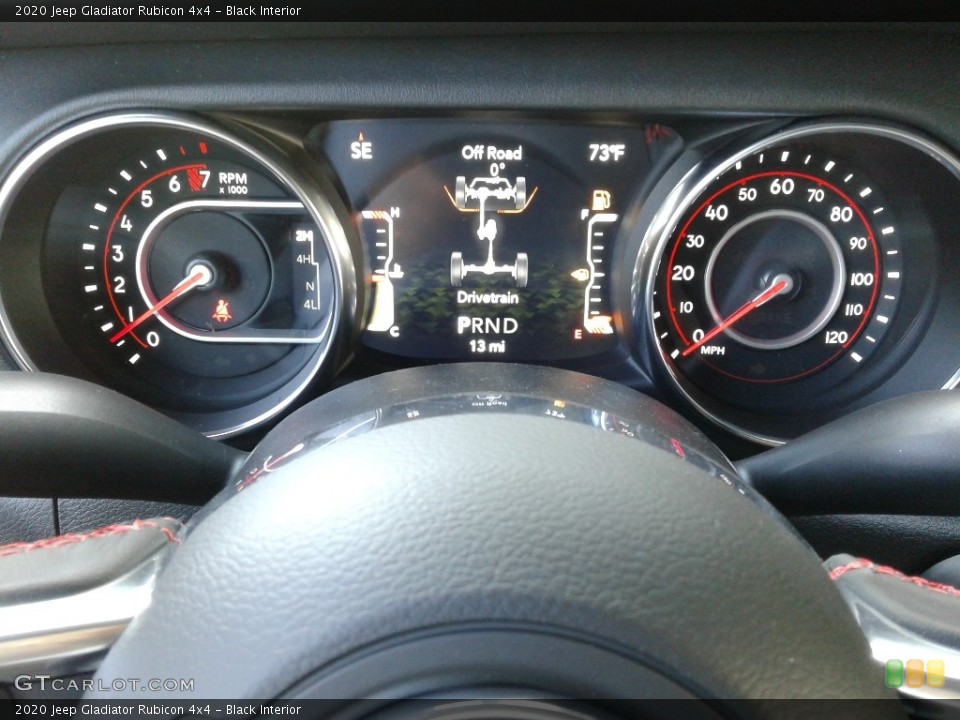 Black Interior Gauges for the 2020 Jeep Gladiator Rubicon 4x4 #134627606