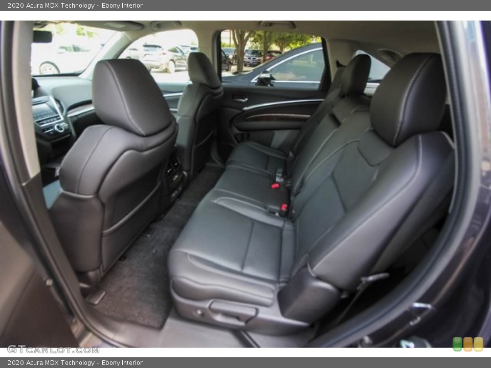 Ebony Interior Rear Seat for the 2020 Acura MDX Technology #134628374