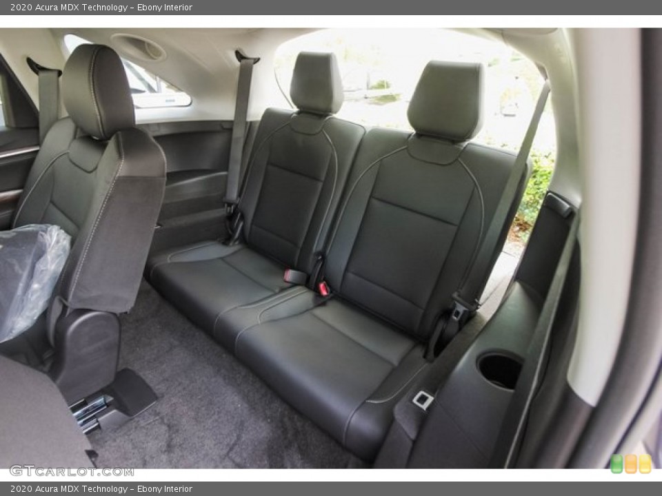 Ebony Interior Rear Seat for the 2020 Acura MDX Technology #134628398