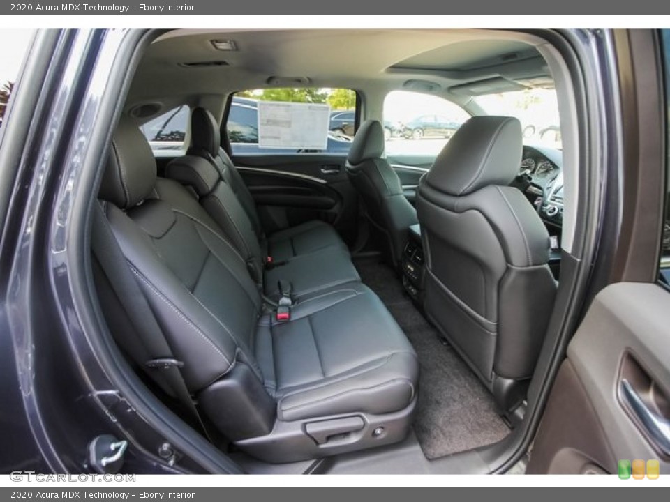 Ebony Interior Rear Seat for the 2020 Acura MDX Technology #134628497