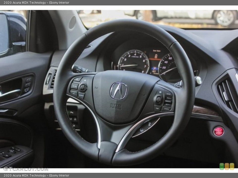 Ebony Interior Steering Wheel for the 2020 Acura MDX Technology #134628650