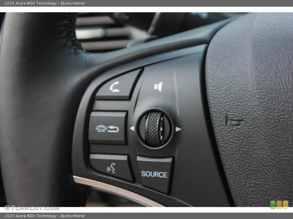 Ebony Interior Steering Wheel for the 2020 Acura MDX Technology #134628755