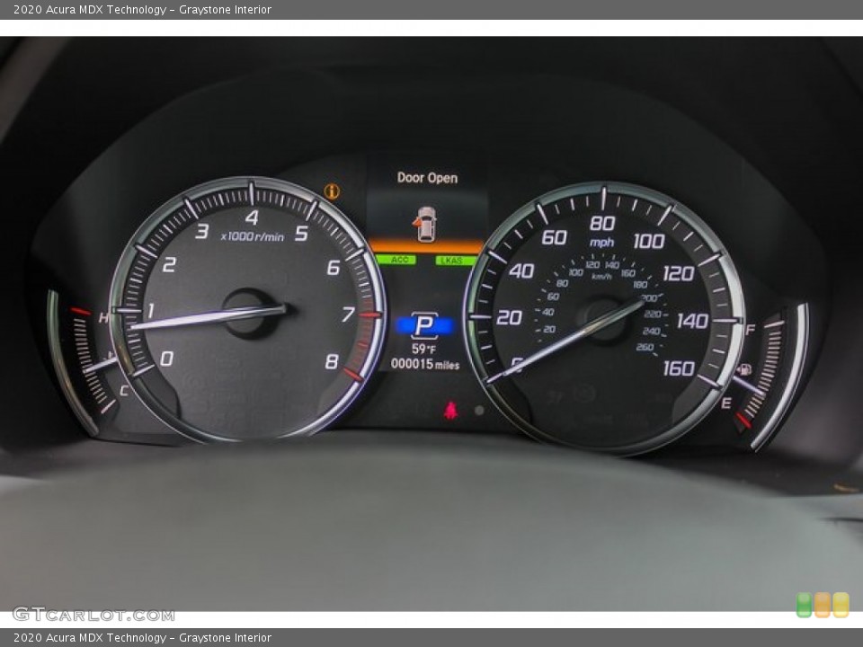 Graystone Interior Gauges for the 2020 Acura MDX Technology #134632358