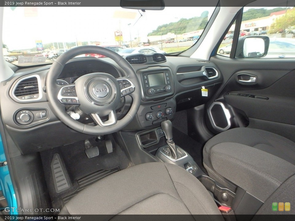 Black Interior Photo for the 2019 Jeep Renegade Sport #134635715