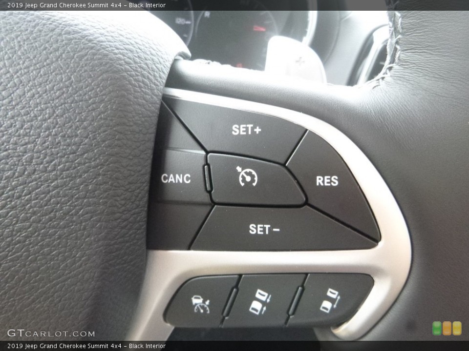 Black Interior Steering Wheel for the 2019 Jeep Grand Cherokee Summit 4x4 #134636417