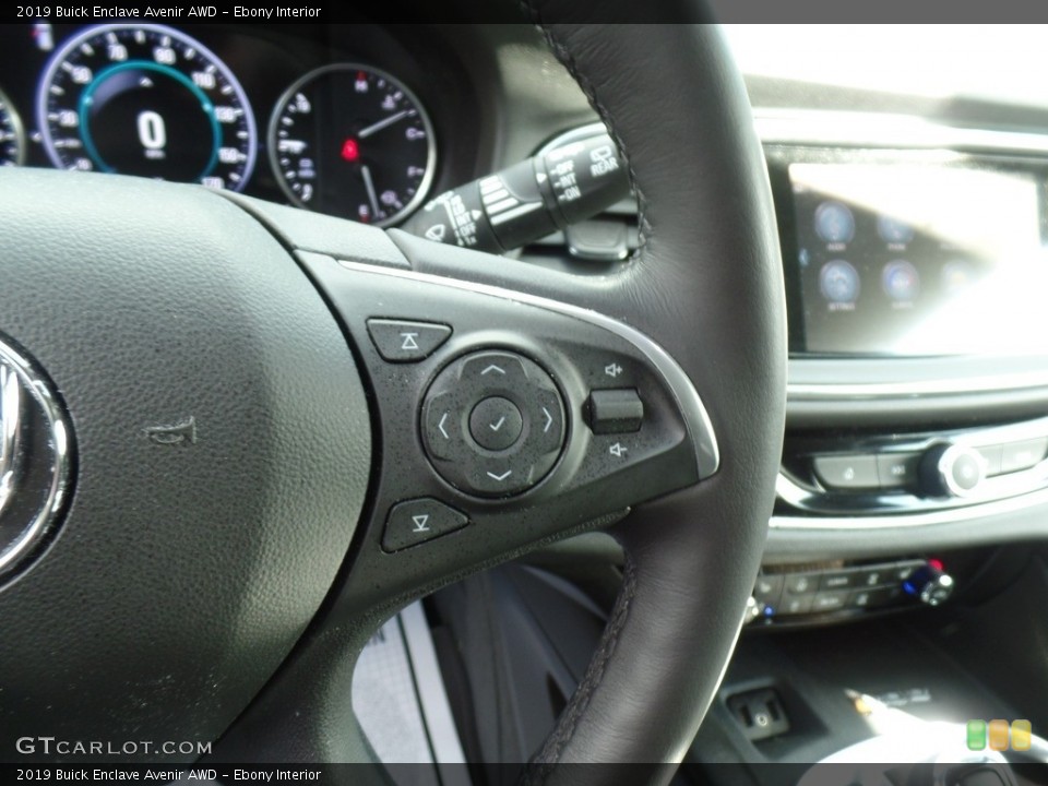 Ebony Interior Steering Wheel for the 2019 Buick Enclave Avenir AWD #134637551