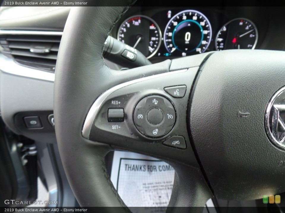 Ebony Interior Steering Wheel for the 2019 Buick Enclave Avenir AWD #134637563