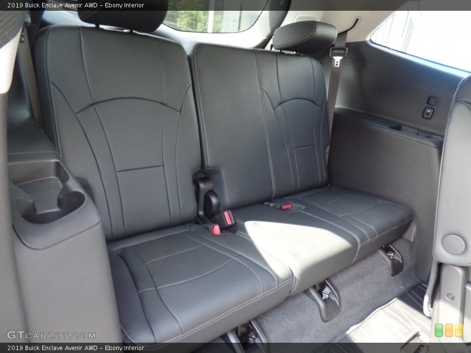 Ebony Interior Rear Seat for the 2019 Buick Enclave Avenir AWD #134638145