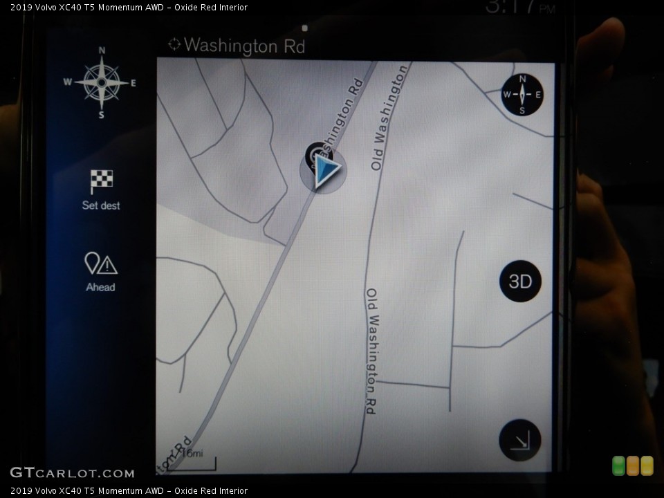 Oxide Red Interior Navigation for the 2019 Volvo XC40 T5 Momentum AWD #134639303