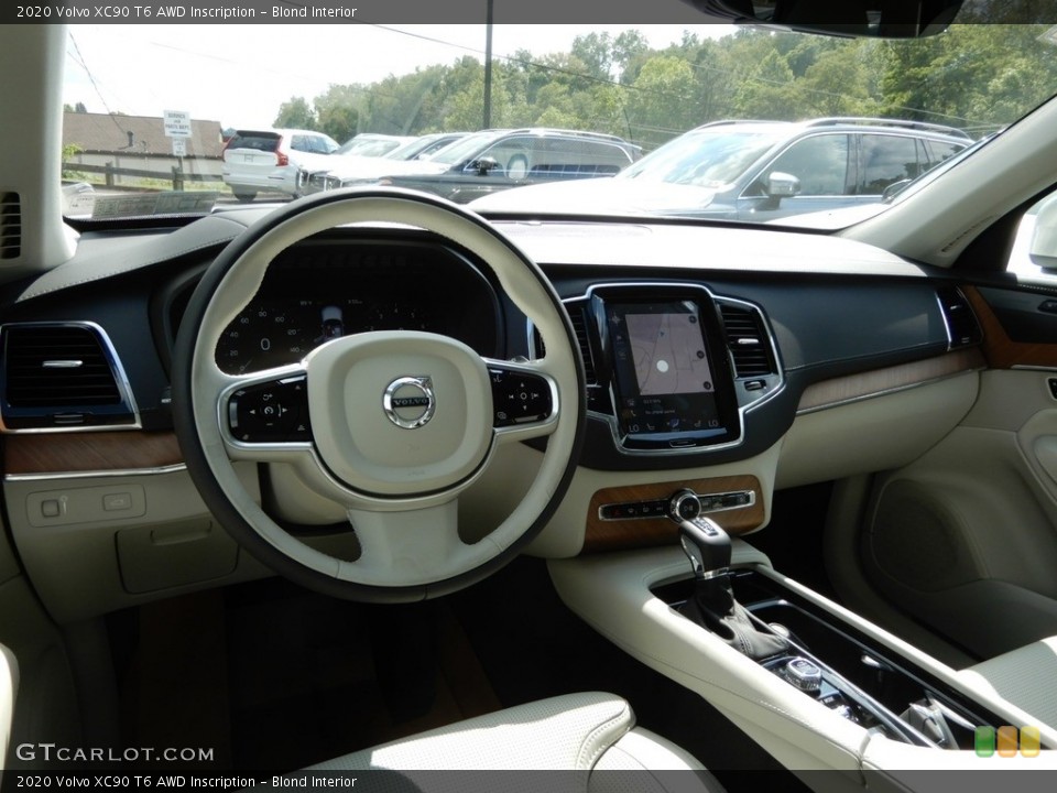 Blond Interior Dashboard for the 2020 Volvo XC90 T6 AWD Inscription #134640224