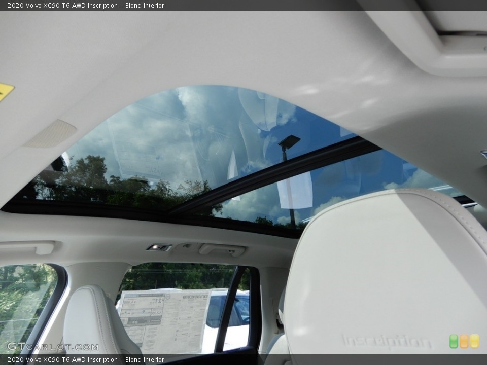 Blond Interior Sunroof for the 2020 Volvo XC90 T6 AWD Inscription #134640242