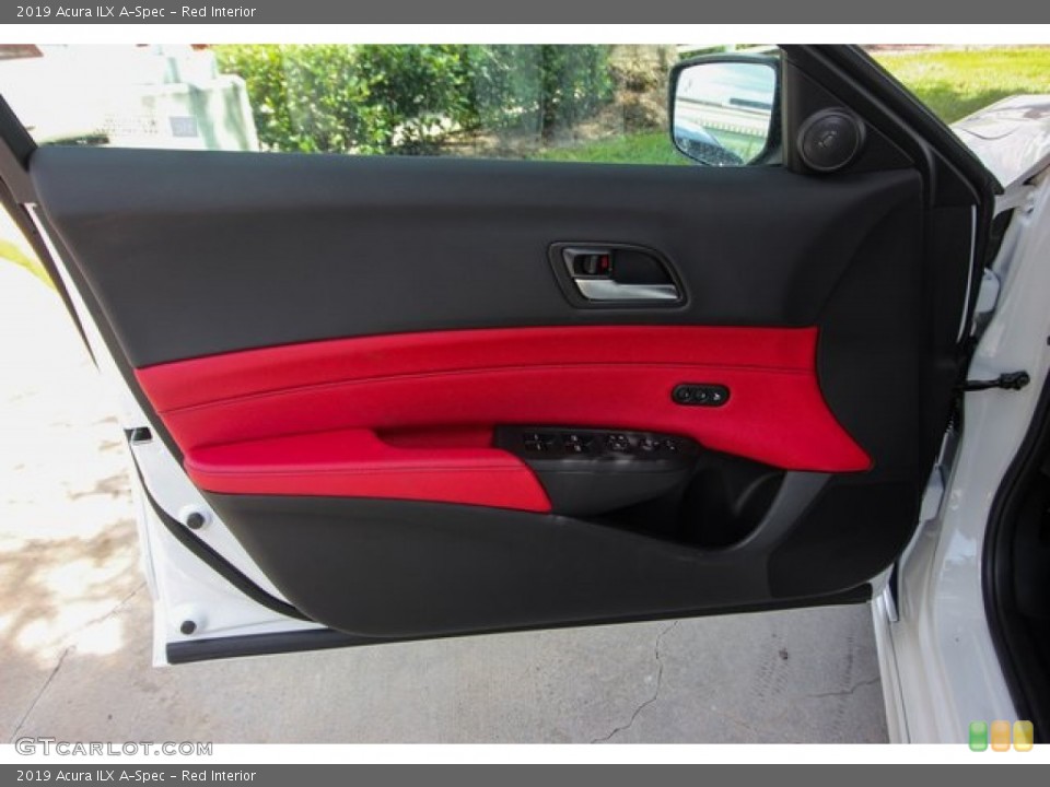 Red Interior Door Panel for the 2019 Acura ILX A-Spec #134640722