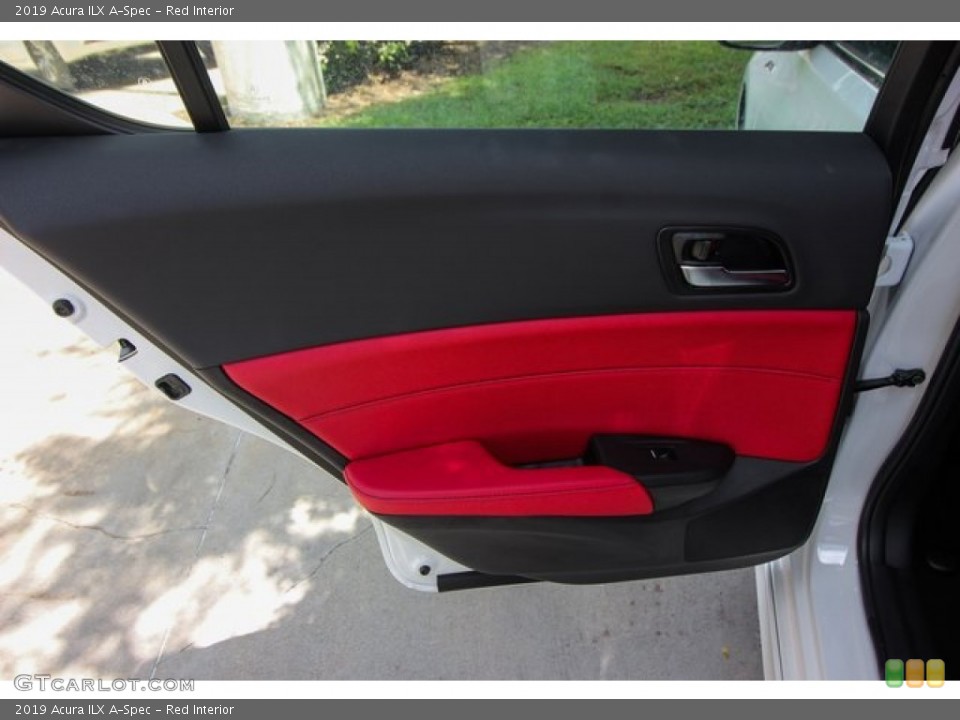Red Interior Door Panel for the 2019 Acura ILX A-Spec #134640728
