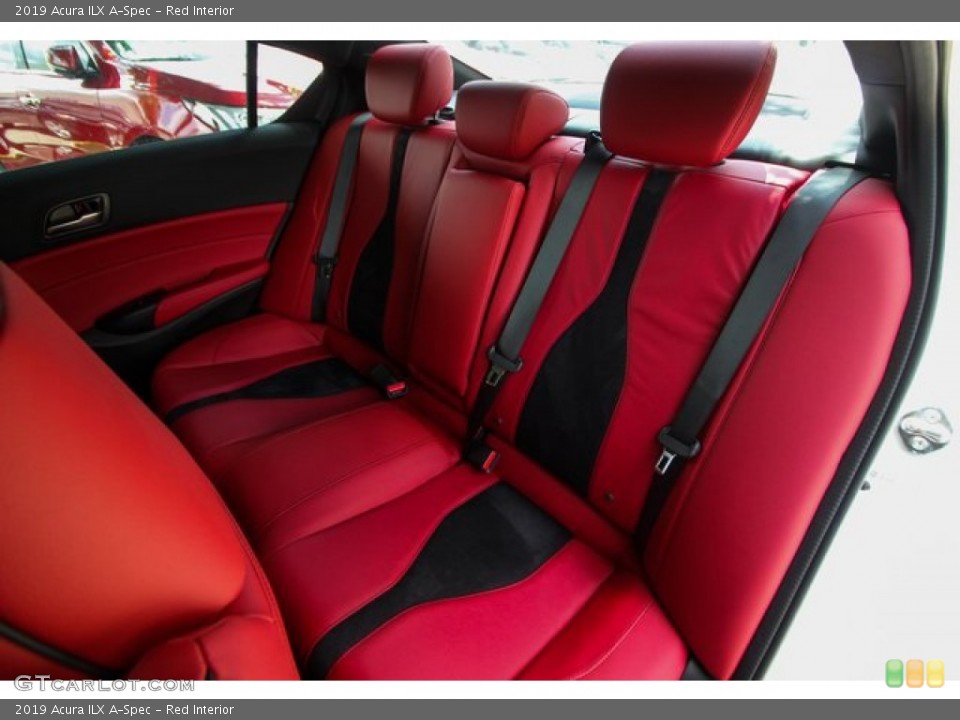 Red Interior Rear Seat for the 2019 Acura ILX A-Spec #134640731