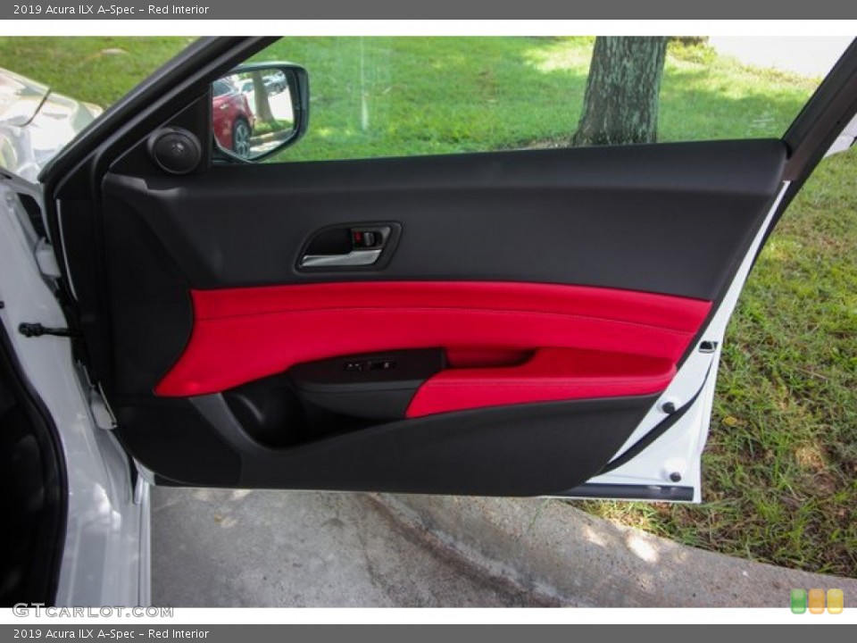 Red Interior Door Panel for the 2019 Acura ILX A-Spec #134640743