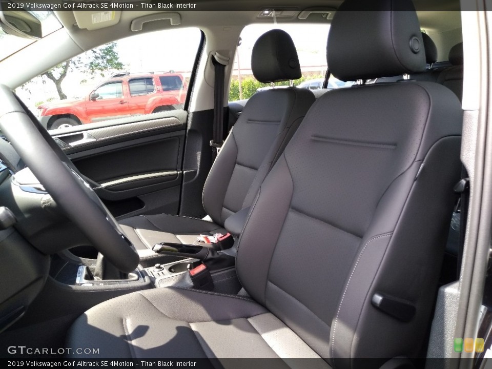 Titan Black Interior Front Seat for the 2019 Volkswagen Golf Alltrack SE 4Motion #134647130
