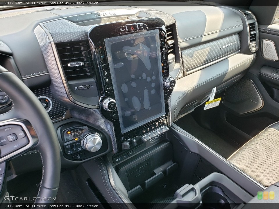 Black Interior Dashboard for the 2019 Ram 1500 Limited Crew Cab 4x4 #134650979