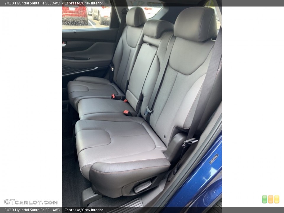 Espresso/Gray Interior Rear Seat for the 2020 Hyundai Santa Fe SEL AWD #134651744