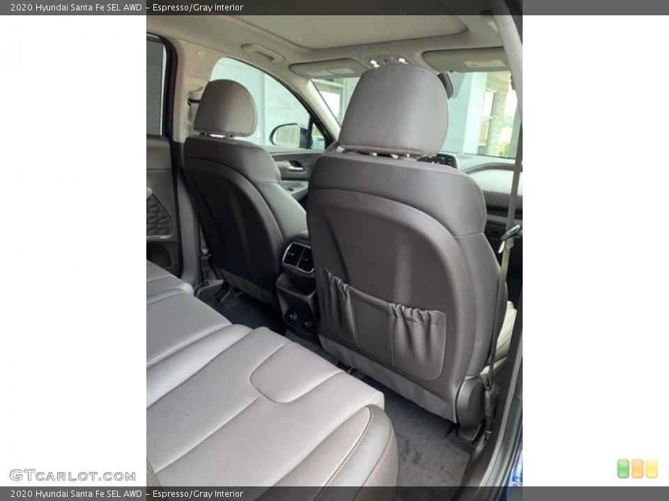 Espresso/Gray Interior Rear Seat for the 2020 Hyundai Santa Fe SEL AWD #134651864