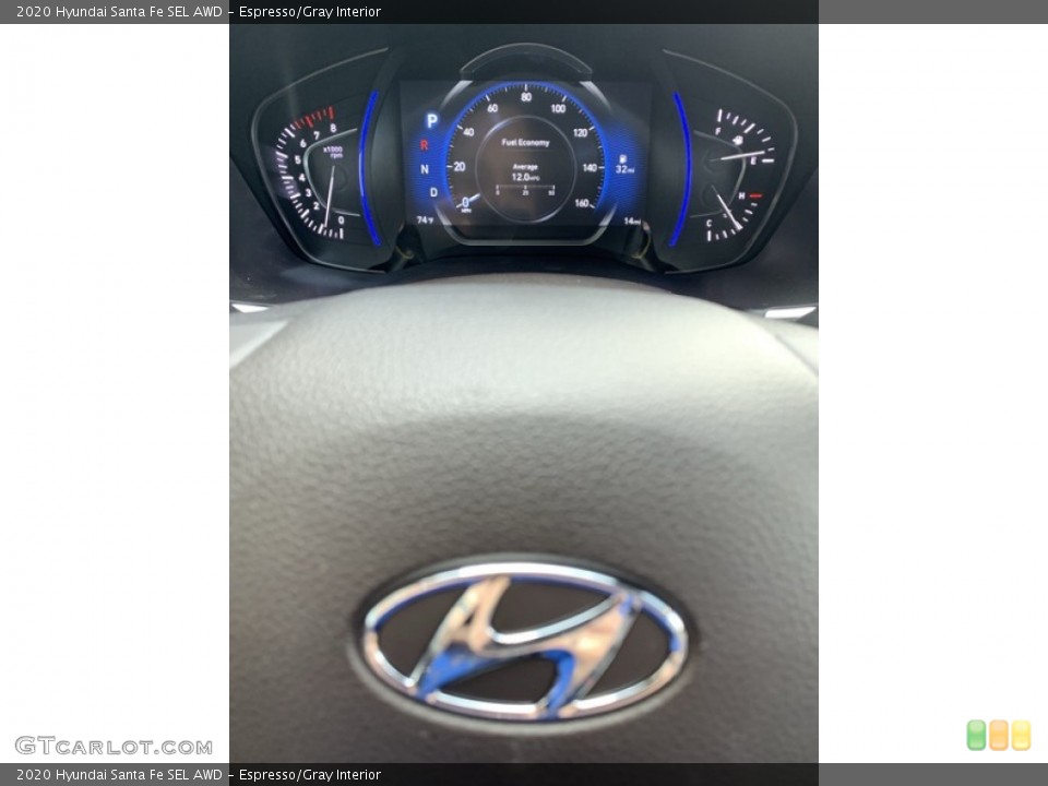 Espresso/Gray Interior Gauges for the 2020 Hyundai Santa Fe SEL AWD #134651960