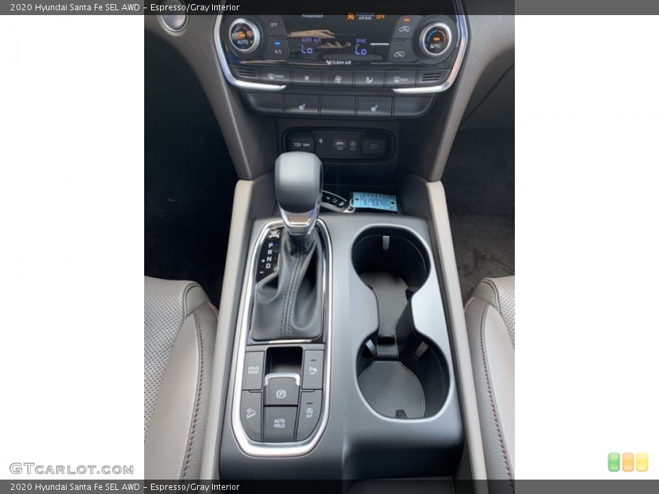 Espresso/Gray Interior Transmission for the 2020 Hyundai Santa Fe SEL AWD #134651996
