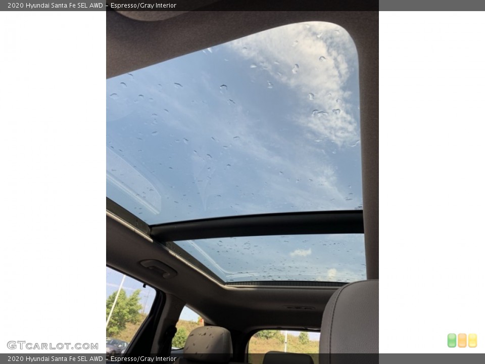 Espresso/Gray Interior Sunroof for the 2020 Hyundai Santa Fe SEL AWD #134652088