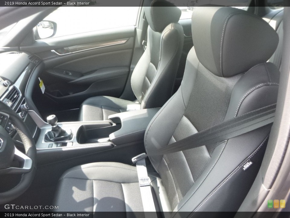 Black Interior Front Seat for the 2019 Honda Accord Sport Sedan #134654180