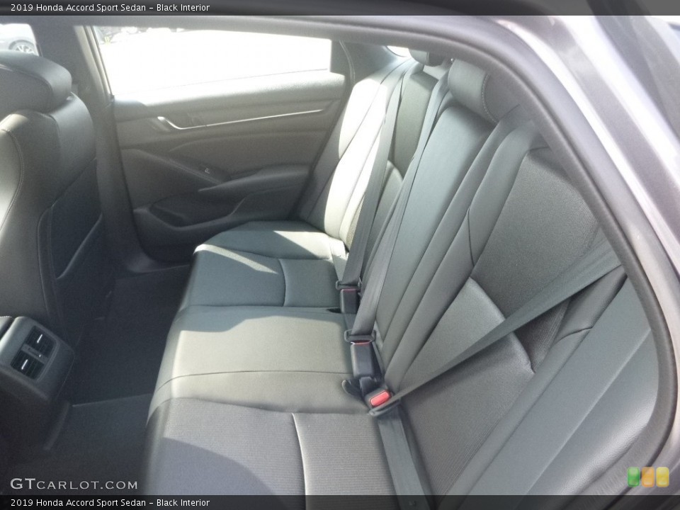 Black Interior Rear Seat For The 2019 Honda Accord Sport