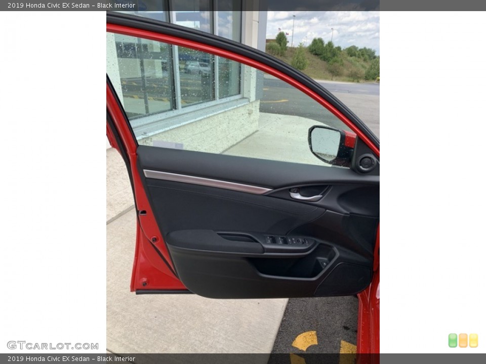 Black Interior Door Panel for the 2019 Honda Civic EX Sedan #134654966