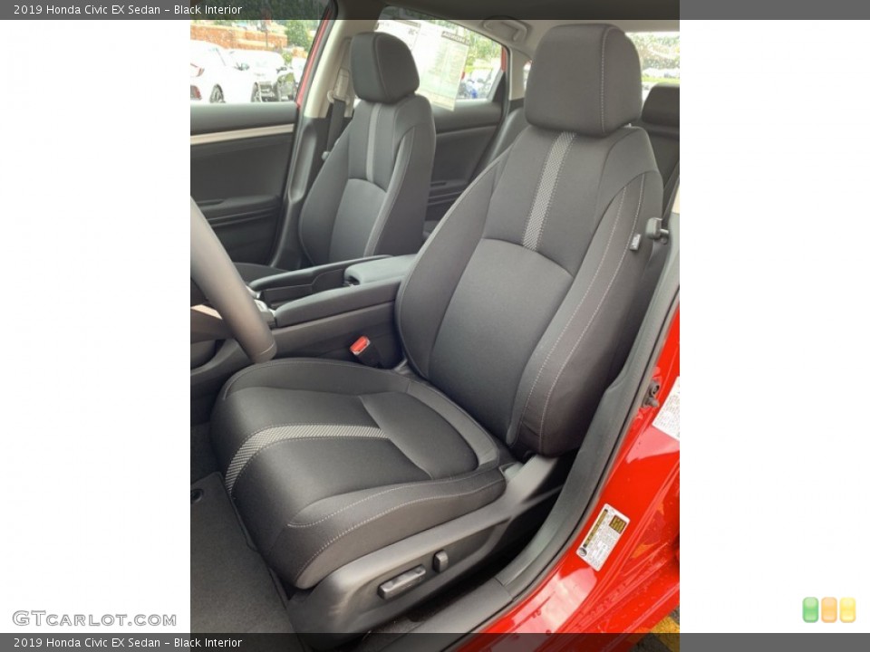 Black Interior Front Seat for the 2019 Honda Civic EX Sedan #134655036