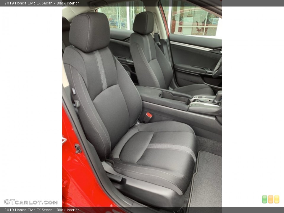 Black Interior Front Seat for the 2019 Honda Civic EX Sedan #134655236