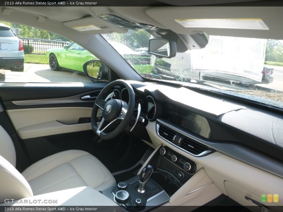 Ice Gray Interior Dashboard for the 2019 Alfa Romeo Stelvio Sport AWD #134662758