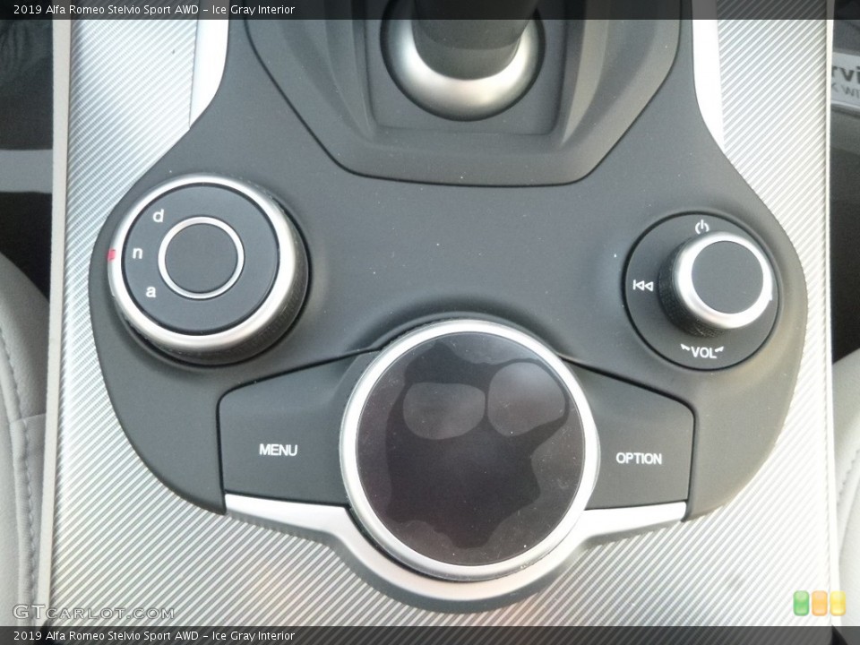 Ice Gray Interior Controls for the 2019 Alfa Romeo Stelvio Sport AWD #134662940