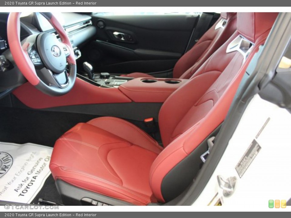 Red 2020 Toyota GR Supra Interiors