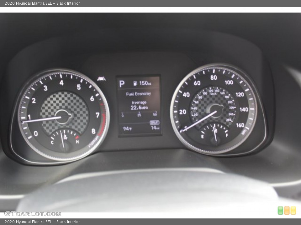Black Interior Gauges for the 2020 Hyundai Elantra SEL #134665379