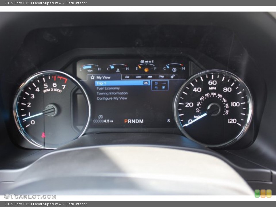 Black Interior Gauges for the 2019 Ford F150 Lariat SuperCrew #134666087