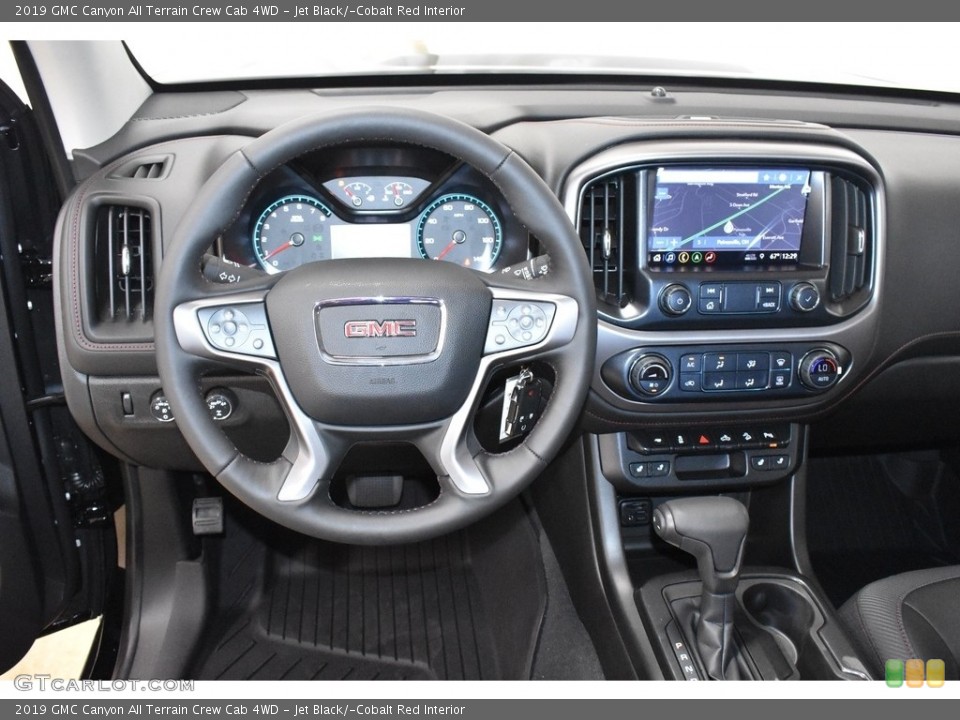 Jet Black/­Cobalt Red Interior Dashboard for the 2019 GMC Canyon All Terrain Crew Cab 4WD #134666789