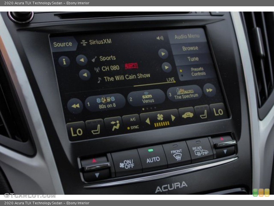 Ebony Interior Controls for the 2020 Acura TLX Technology Sedan #134671046