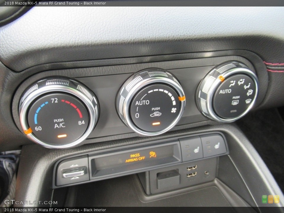 Black Interior Controls for the 2018 Mazda MX-5 Miata RF Grand Touring #134675900