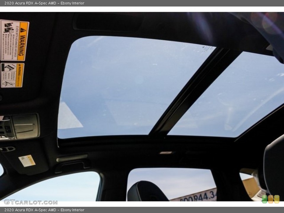 Ebony Interior Sunroof for the 2020 Acura RDX A-Spec AWD #134677073