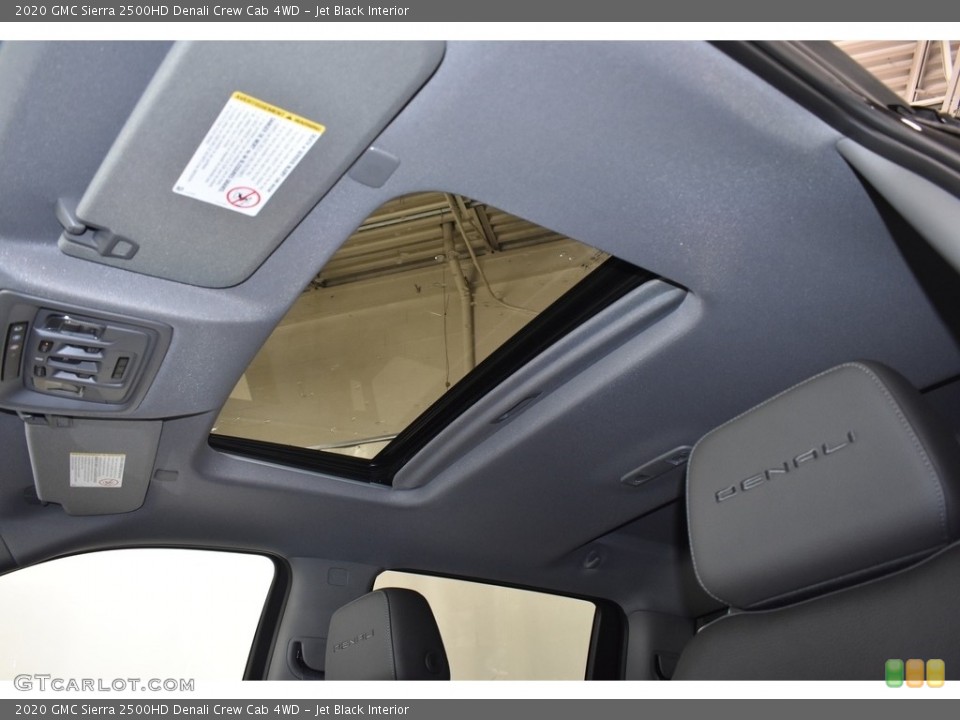 Jet Black Interior Sunroof for the 2020 GMC Sierra 2500HD Denali Crew Cab 4WD #134677166