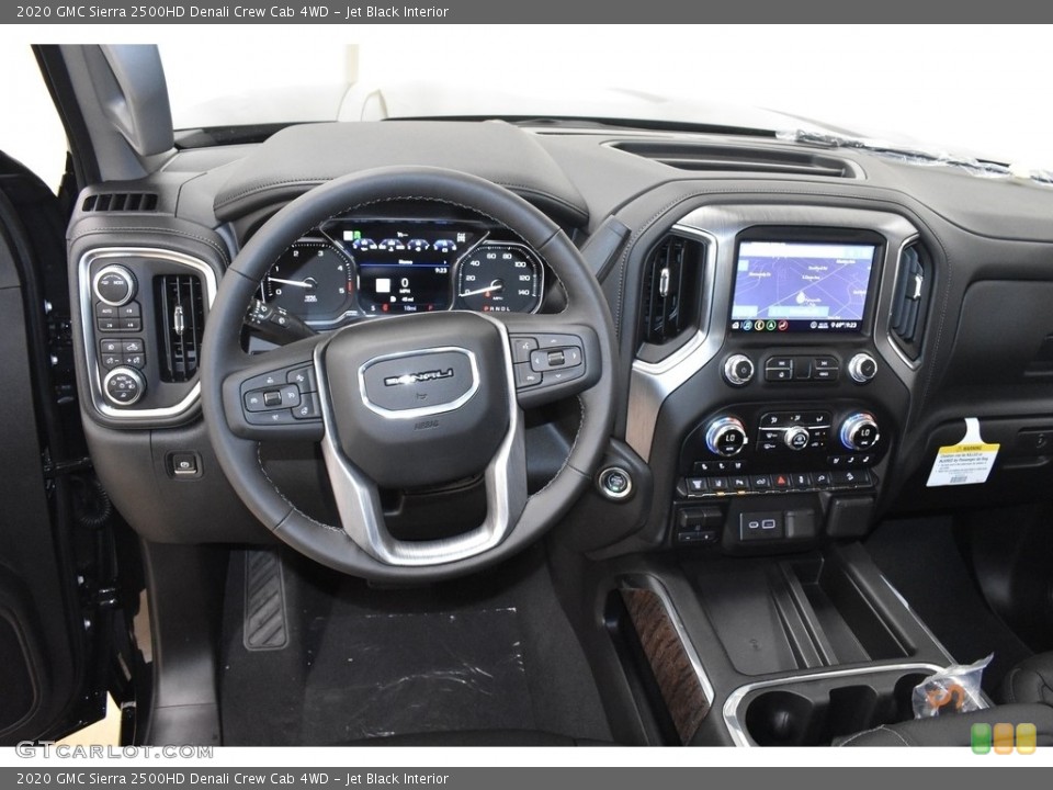 Jet Black Interior Dashboard for the 2020 GMC Sierra 2500HD Denali Crew Cab 4WD #134677211