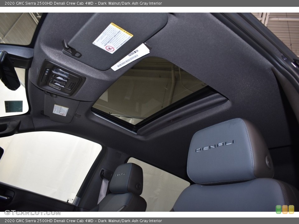 Dark Walnut/Dark Ash Gray Interior Sunroof for the 2020 GMC Sierra 2500HD Denali Crew Cab 4WD #134677382