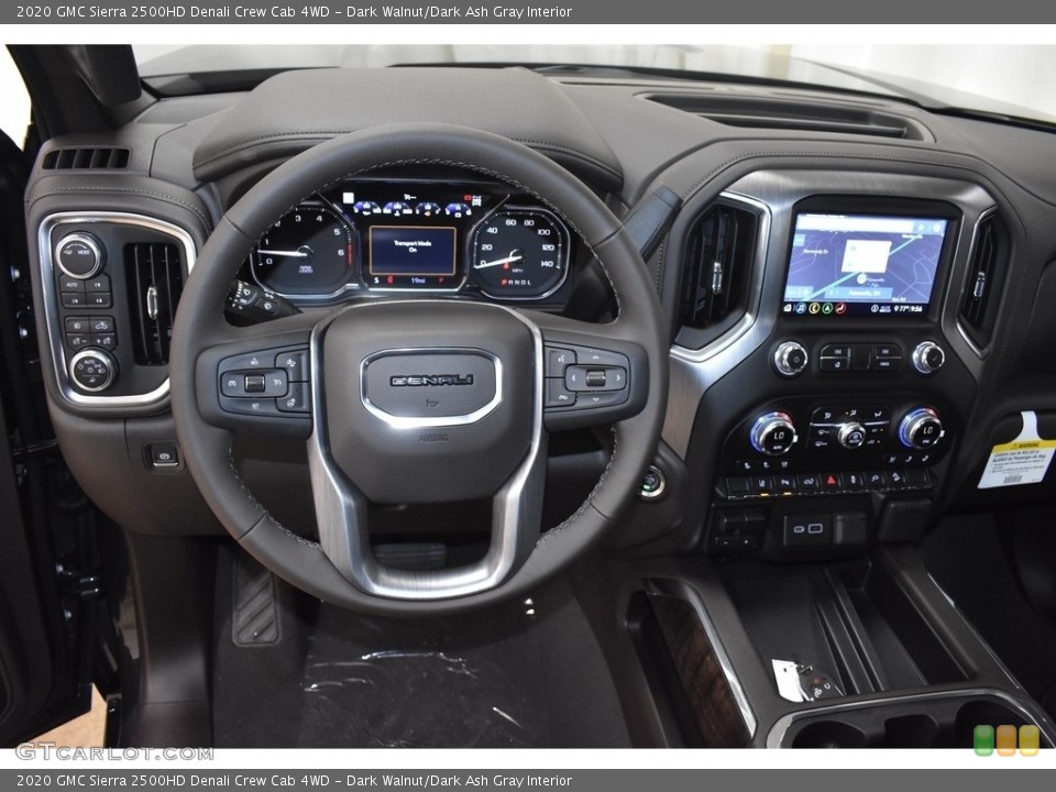 Dark Walnut/Dark Ash Gray Interior Dashboard for the 2020 GMC Sierra 2500HD Denali Crew Cab 4WD #134677394