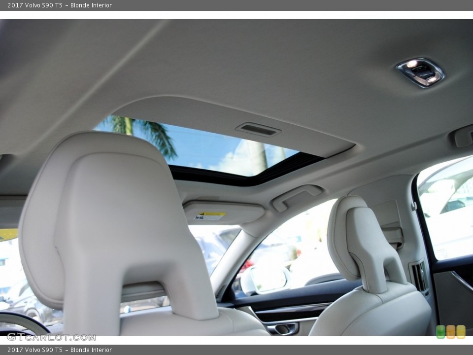 Blonde Interior Sunroof for the 2017 Volvo S90 T5 #134678492