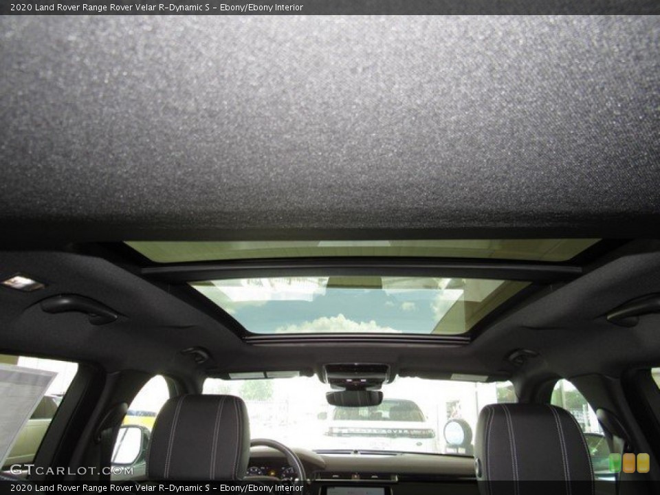 Ebony/Ebony Interior Sunroof for the 2020 Land Rover Range Rover Velar R-Dynamic S #134687934