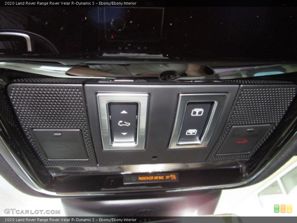 Ebony/Ebony Interior Controls for the 2020 Land Rover Range Rover Velar R-Dynamic S #134688358