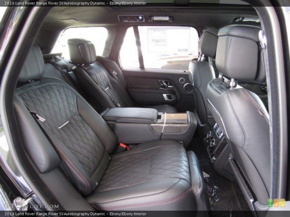 Ebony/Ebony Interior Rear Seat for the 2019 Land Rover Range Rover SVAutobiography Dynamic #134688687