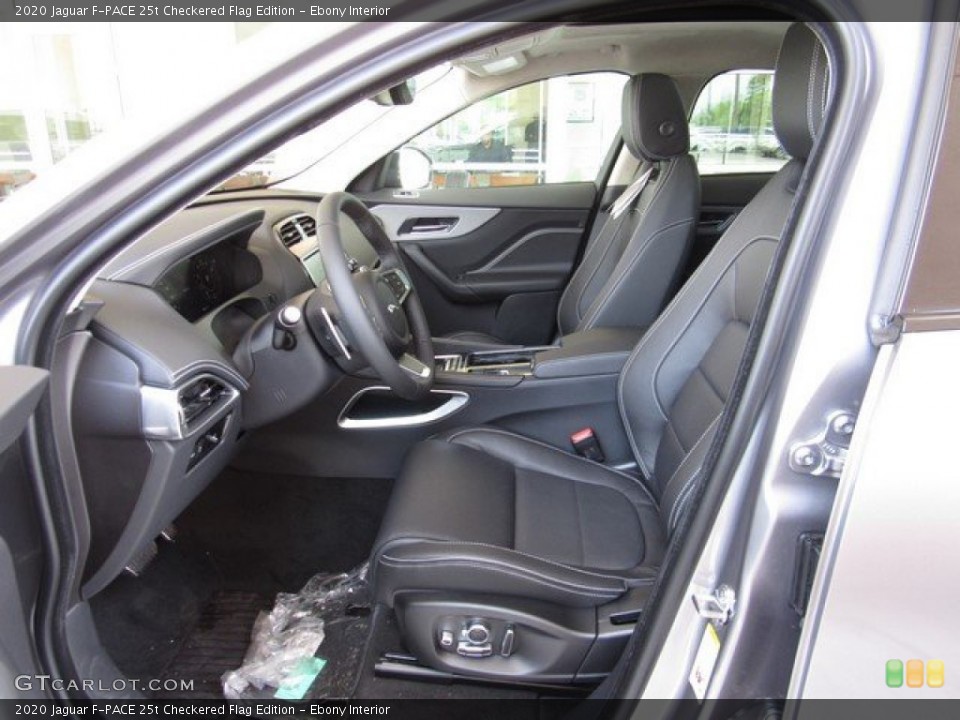 Ebony Interior Photo for the 2020 Jaguar F-PACE 25t Checkered Flag Edition #134689104