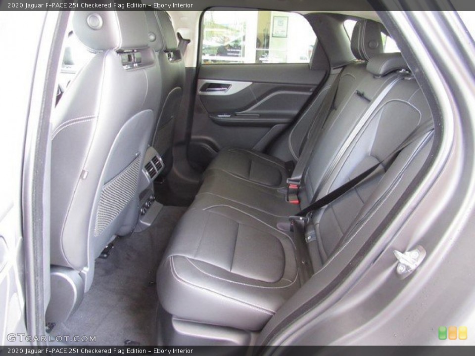 Ebony Interior Rear Seat for the 2020 Jaguar F-PACE 25t Checkered Flag Edition #134689122